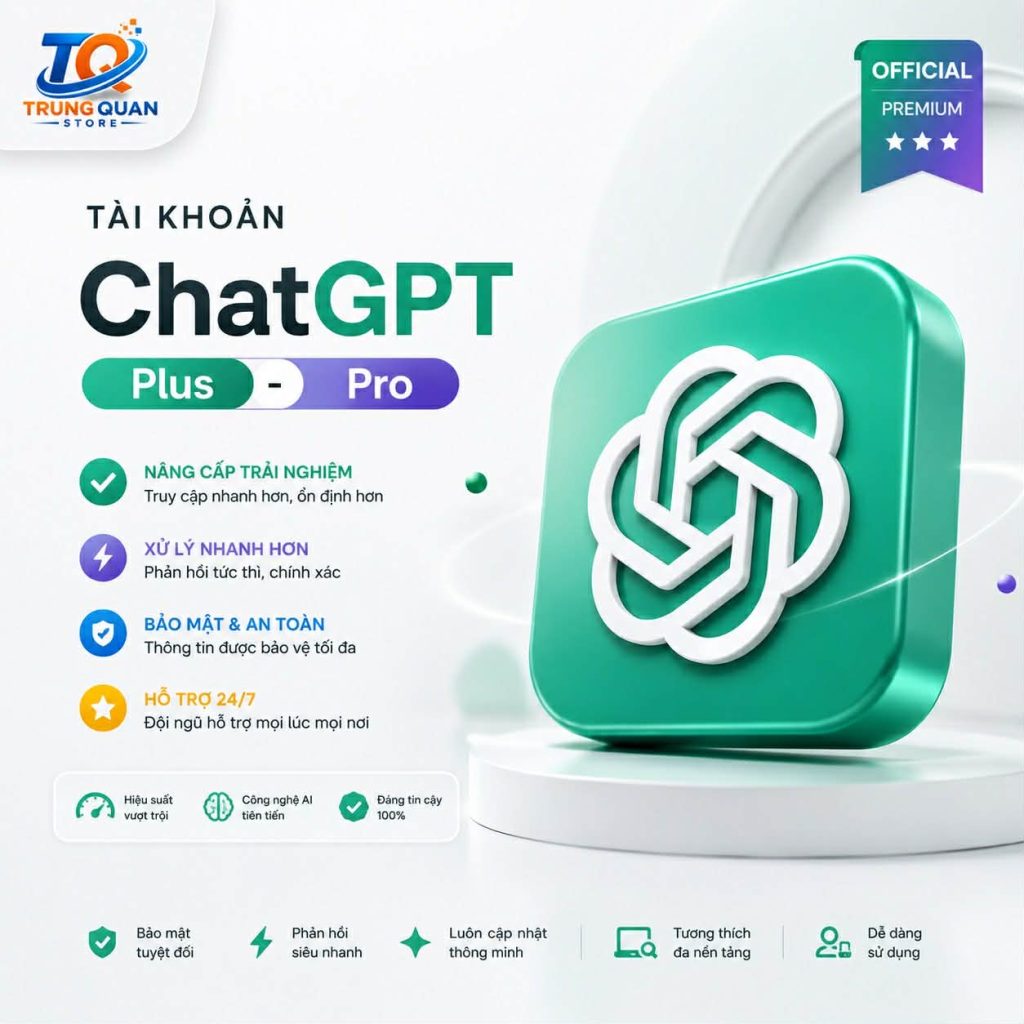 Mua Tài Khoản ChatGPT Plus