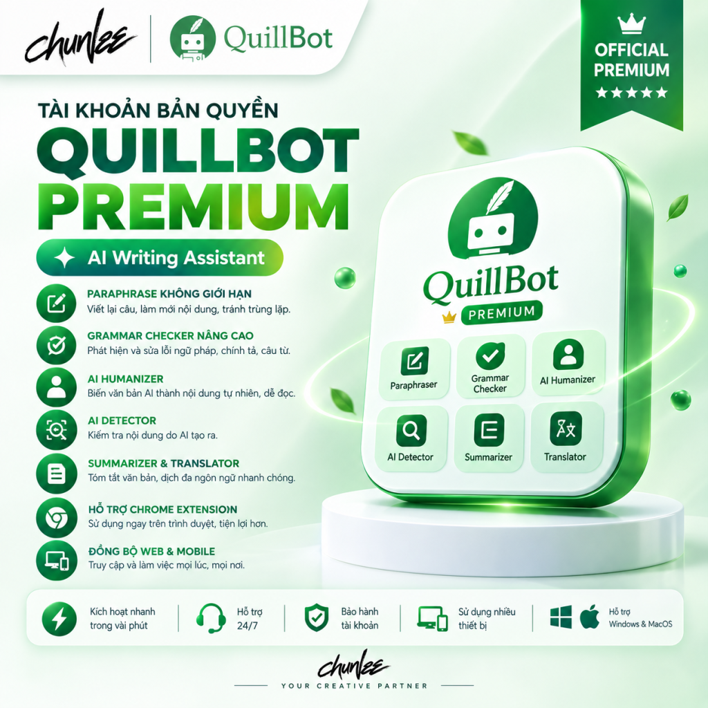 Tài khoản Quillbot Premium