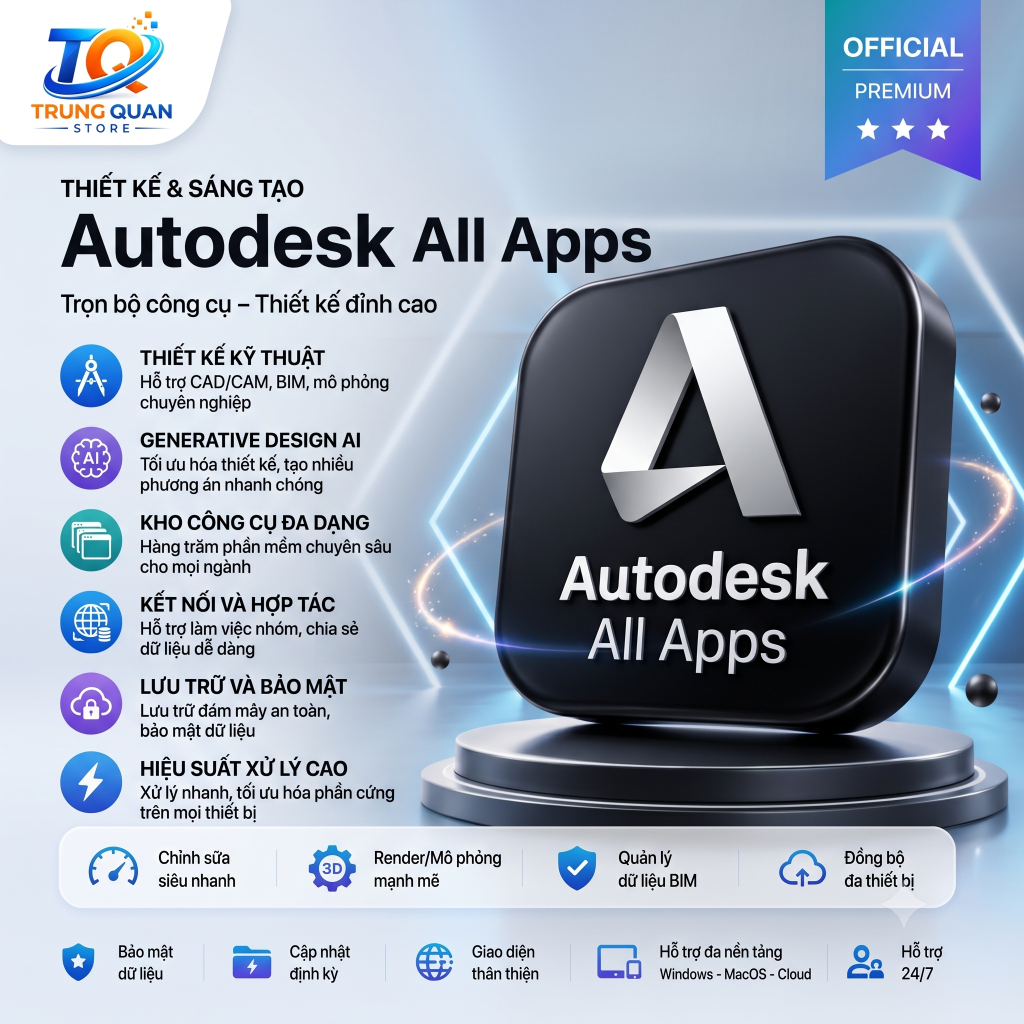 Mua tài khoản Autodesk All Apps