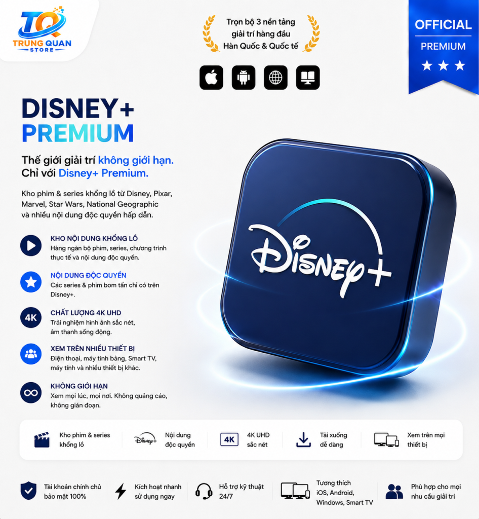 Mua tài khoản cấp sẵn Disney+