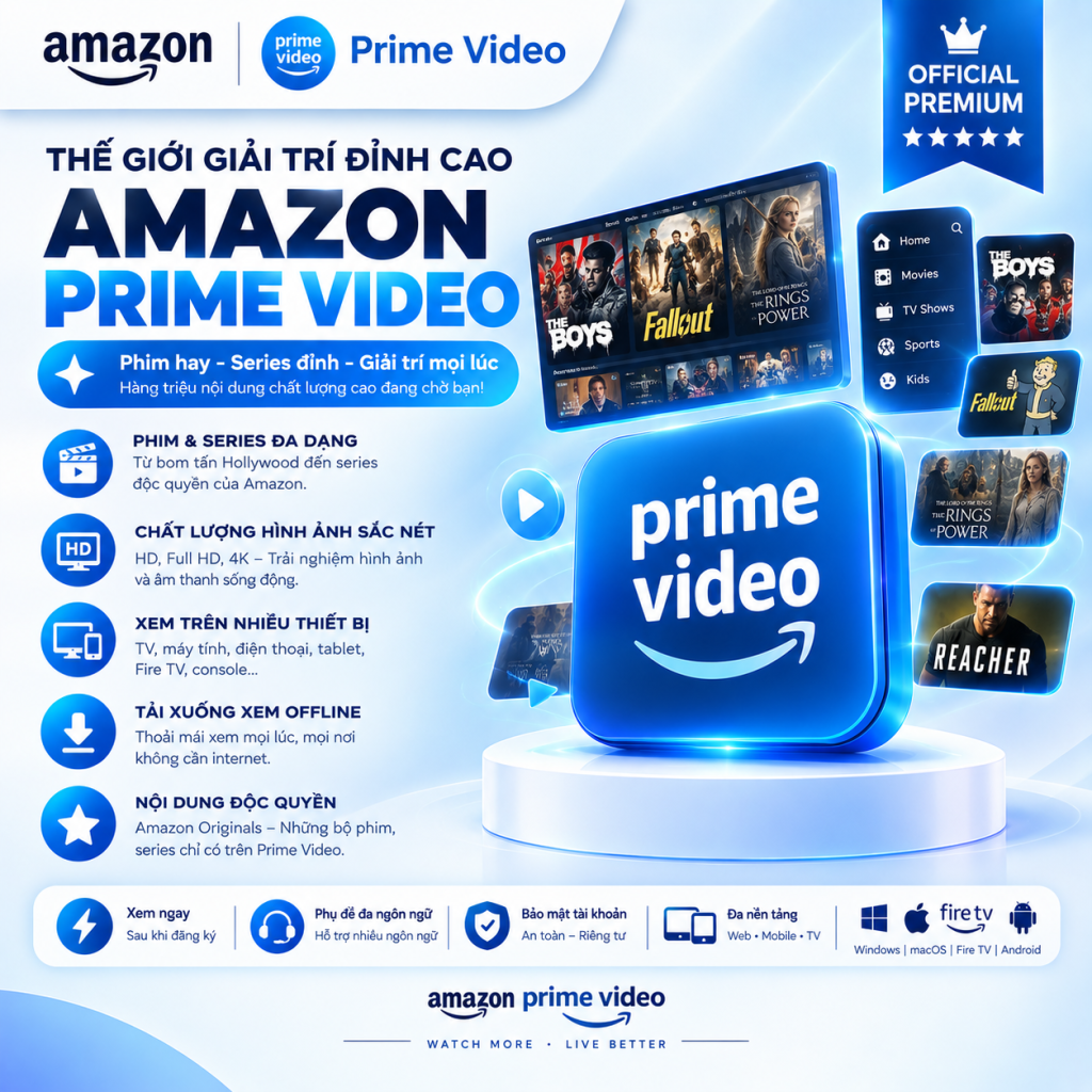 Tài khoản Amazon Prime Video